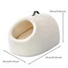 Semi-Enclosed Cat Bed Portable Pet with Electric Blanket Indoor for Resting