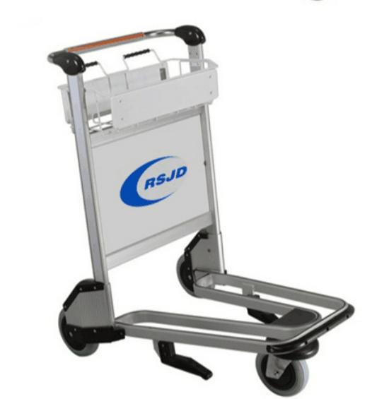 Ruisheng Aluminum Alloy Silent Luggage Trolley with Automatic Handbrake