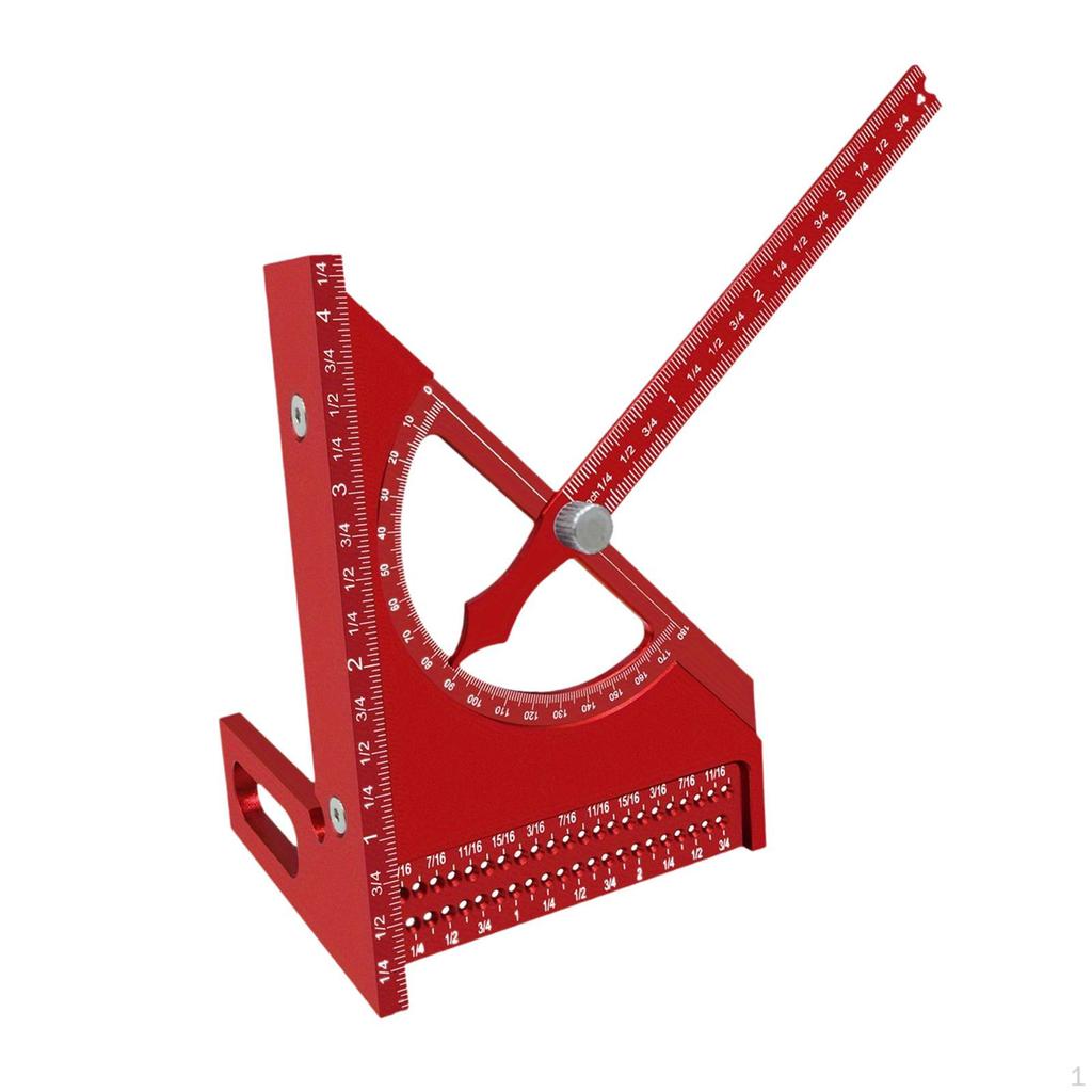 Measuring Triangle, Square, Carpenter's Tool, Adjustable Protractor for Woodworking Projects