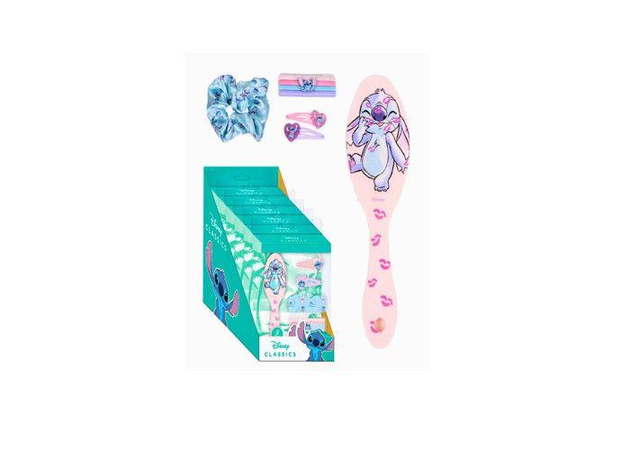 Coffret Accessoires Cheveux - Disney - Lilo et Stitch - Peigne et Pinces - Élastiques Colorés - Enfant