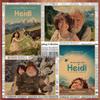 Heidi and Grandpa Vintage Movie Poster - Retro Kraft Paper Wall Decor