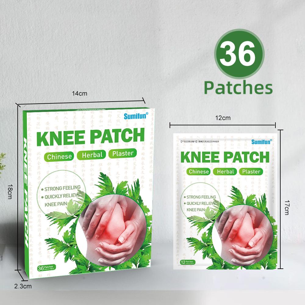 36pcs Knee Pain Relief Patch Joint Pain and Swelling Relief Patch Chinese Herbal Medical Plaster Muscle Joint Stickers