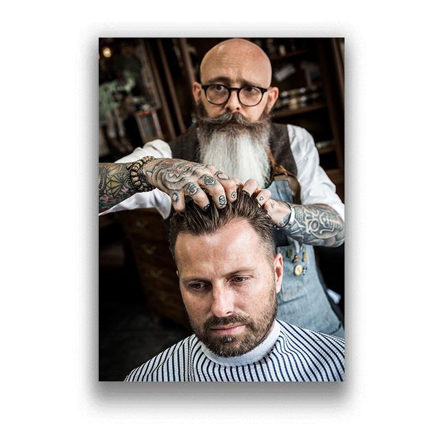 

Плакат для парикмахерской, настенное искусство, винтажная стрижка и инструмент, картина, печать на холсте, современное украшение для парикмахерского салона, живопись Куадрос 30x40cm no frame