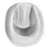 Kids Glitter Western Panama Hat Party Accessory with Broad Edge and Pinched Top for Costume Shows, Dance Recitals, Photo Fun