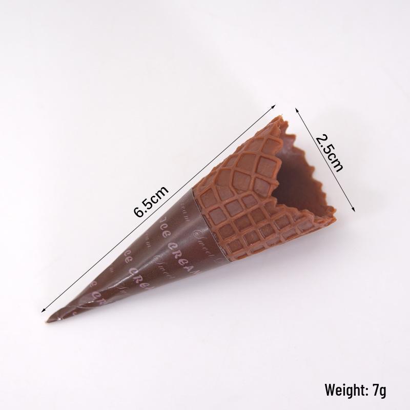 DIY Ultra-light Clay Crispy Cone Ice Cream Toy Model