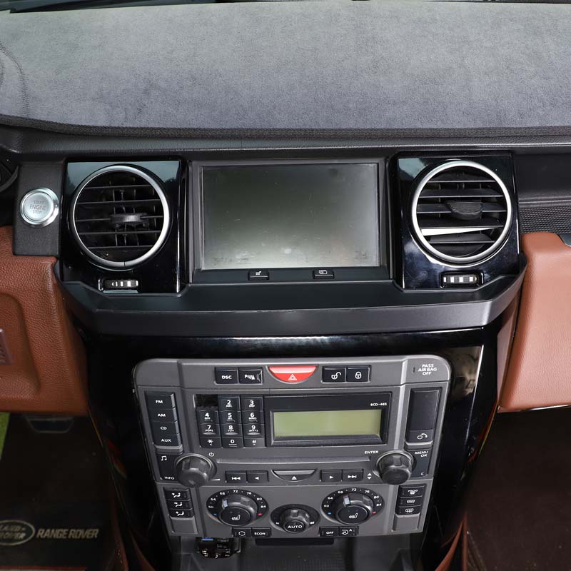 For Land Rover Discovery 3 LR3 2004-2009 ABS Black Car navigation screen front storage box mobile phone storage box Accessories