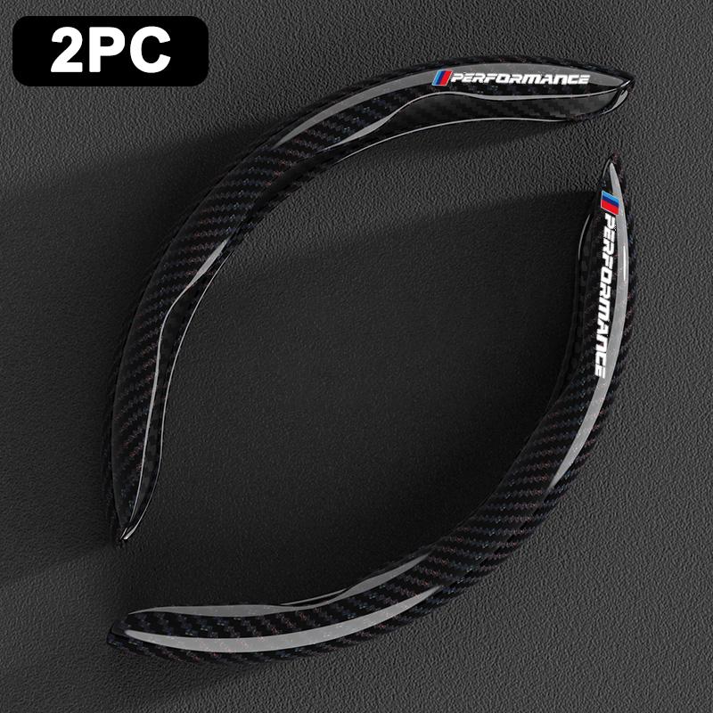 2pcs Carbon Fiber Car Non-Slip Steering Wheel Cover Accessories For BMW M Performance F20 F40 F22 F30 E90 F32 F06 F07 F46 E60 M5