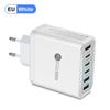 PD55W Multi-Port Fast Charger with QC3.0 for EU, US, UK Standards