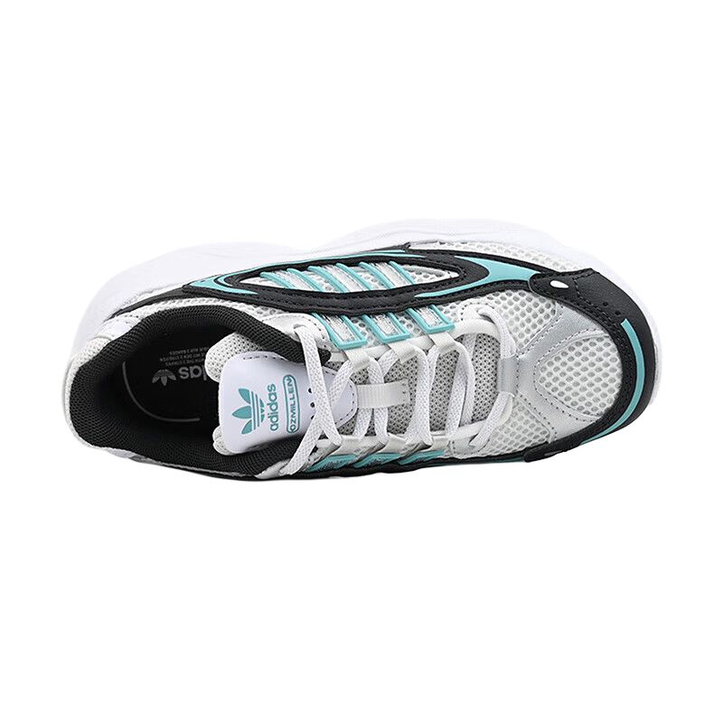 Adidas Originals Ozmillen Anti Slip Wear Resistant Low Top Kids' Running Shoes White Blue Black Kids' Sneakers JS0717