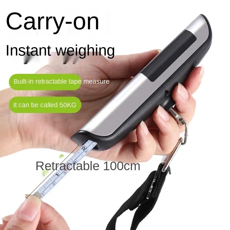 BEPAN Portable electronic scale household small 50kg kilogram portable mini spring hook weighing high-precision luggage weigher 50kg