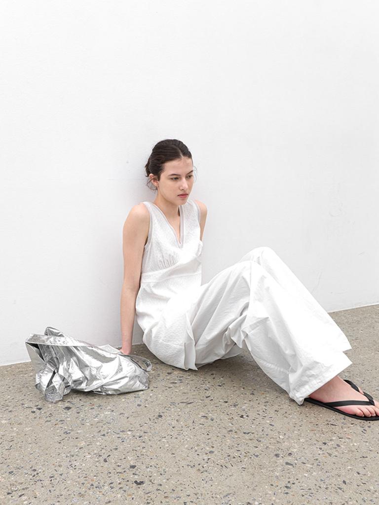 Atelier Nine V-Neck Pale Petal Dress (Op-6332)