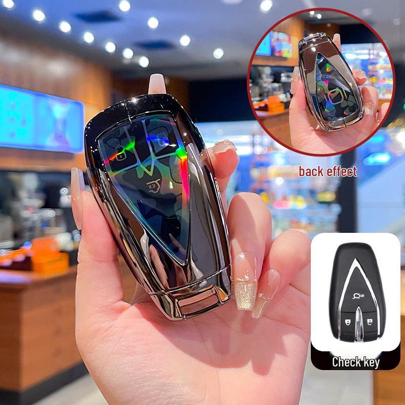 High-End Metal Key Cover for Changan Qiyuan A07 2025, A06 New Energy, and A05/A07 with Buckle