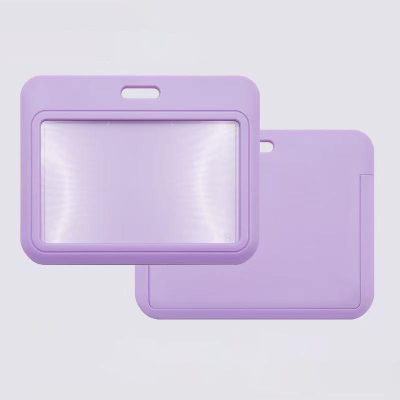 Cartoon-Colored ABS Plastic Slide-In Badge Holder for ID Cards