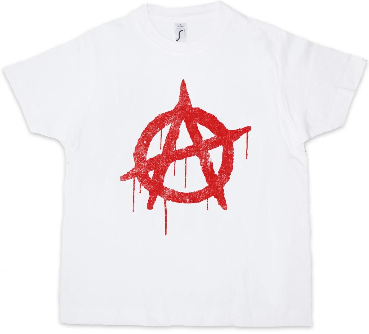 ANARCHY A LOGO Kids Boys kids boys T-Shirt Cyber Punk Gothic Rocker APPG Symbol Sign 100