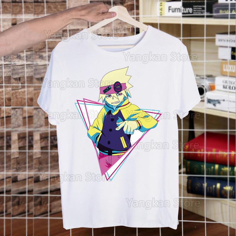 Soul Eater Anime Manga Ohkubo Shinigami Funny T Shirt Men New Casual Short Sleeve Tshirt Homme Manga Unisex T-shirt Tees