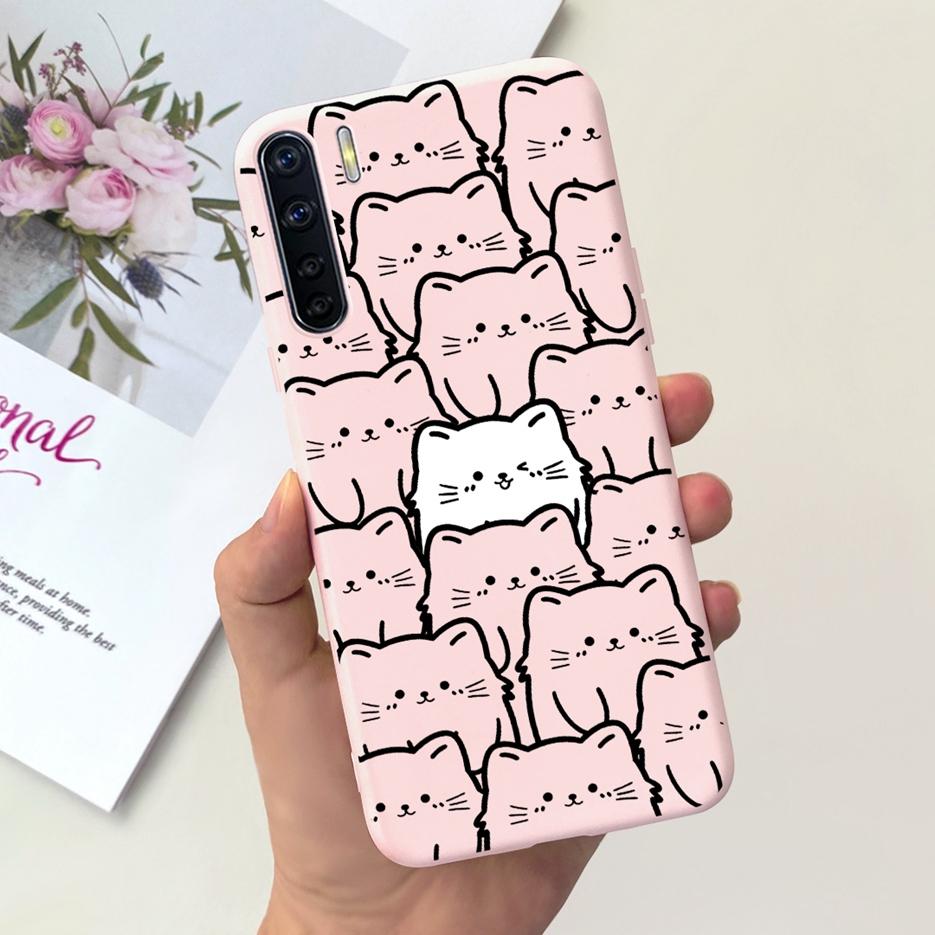 Für Oppo A91 Hülle Oppo Reno3 CPH2043 Niedliche Astronauten Cartoon Hülle Weiche TPU Handyhülle Für Oppo F15 Reno 3 OppoA91 Fundas Bumper
