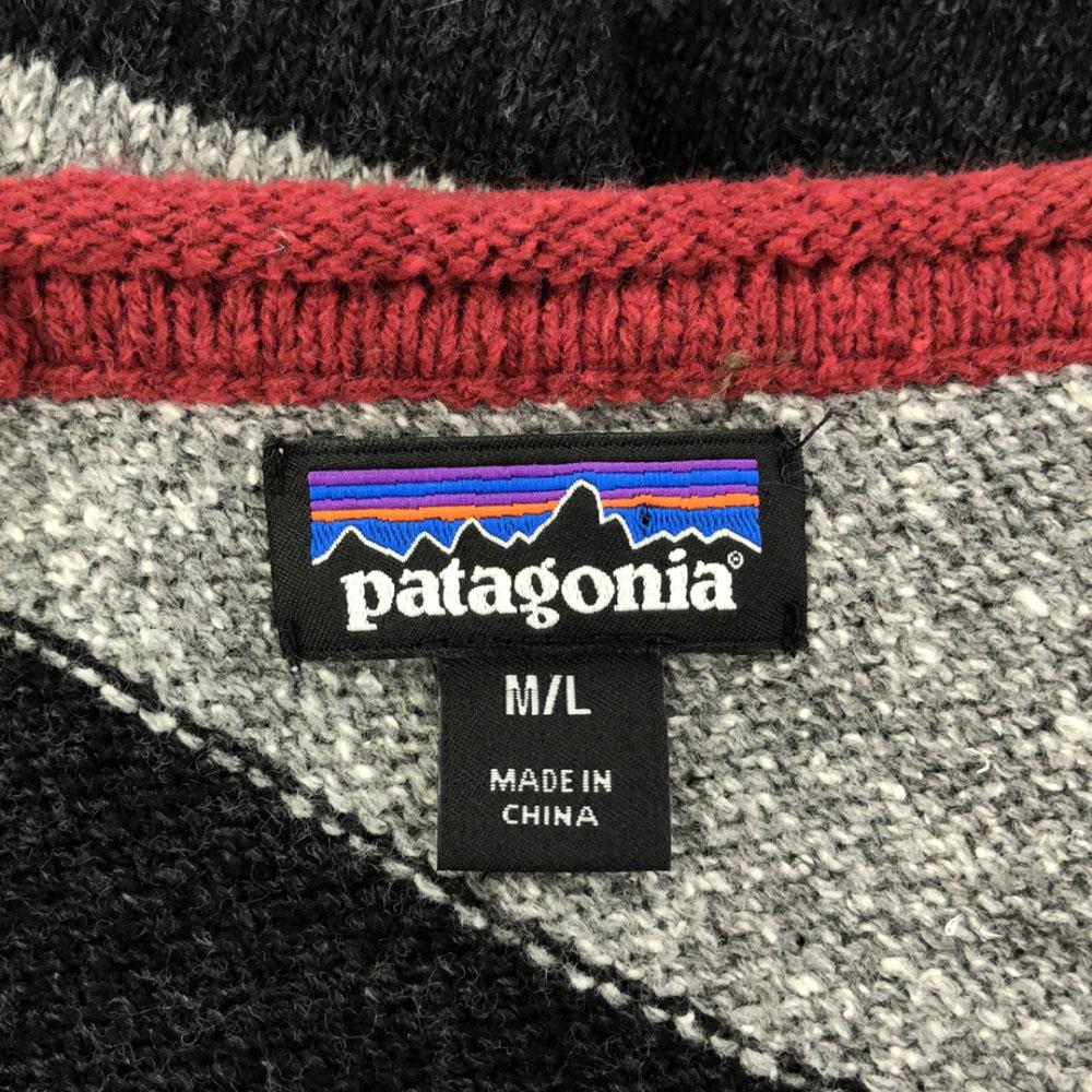 patagonia 50645 Border Pattern V-neck Royce poncho M/L Outdoors Women Used