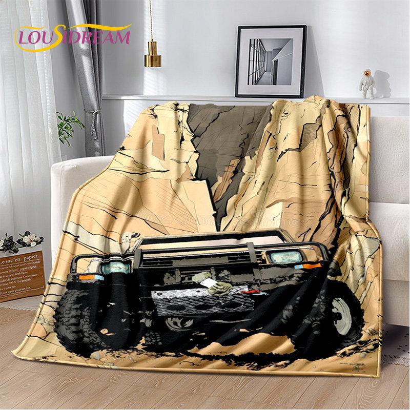 3D Racing Car Soft Plush Blanket,Flannel Blanket Throw Blanket for Living Room Bedroom Bed Sofa Picnic Hiking Leisure Napping