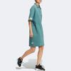 adidas Originals Three Stripes Vintage Style Comfortable Polo Dress Women Dresses Mist-Grandma-Green HS1930