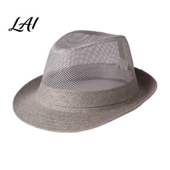 UV Protection Summer Hat Men's Breathable Sun Hat Mesh Wide Brim Fishing Cap for Middle Waterproof Aged Lightweight Foldable Outdoor Beach