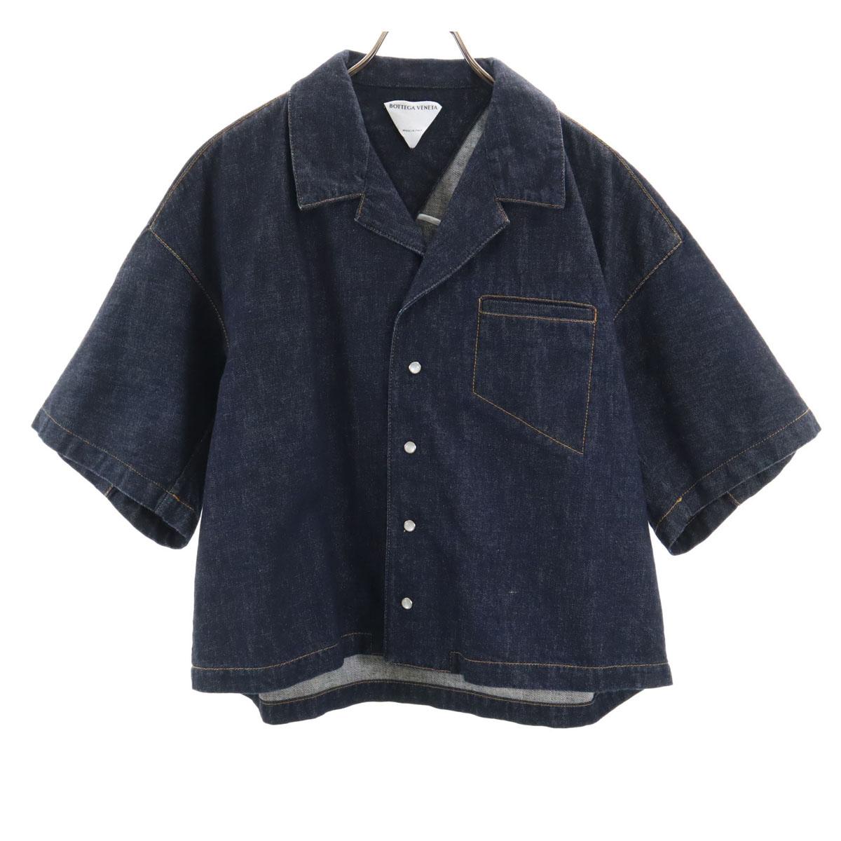 

BOTTEGAVENETA made in Italy Short sleeve Denim Jacket 48 Indigo Men s Used