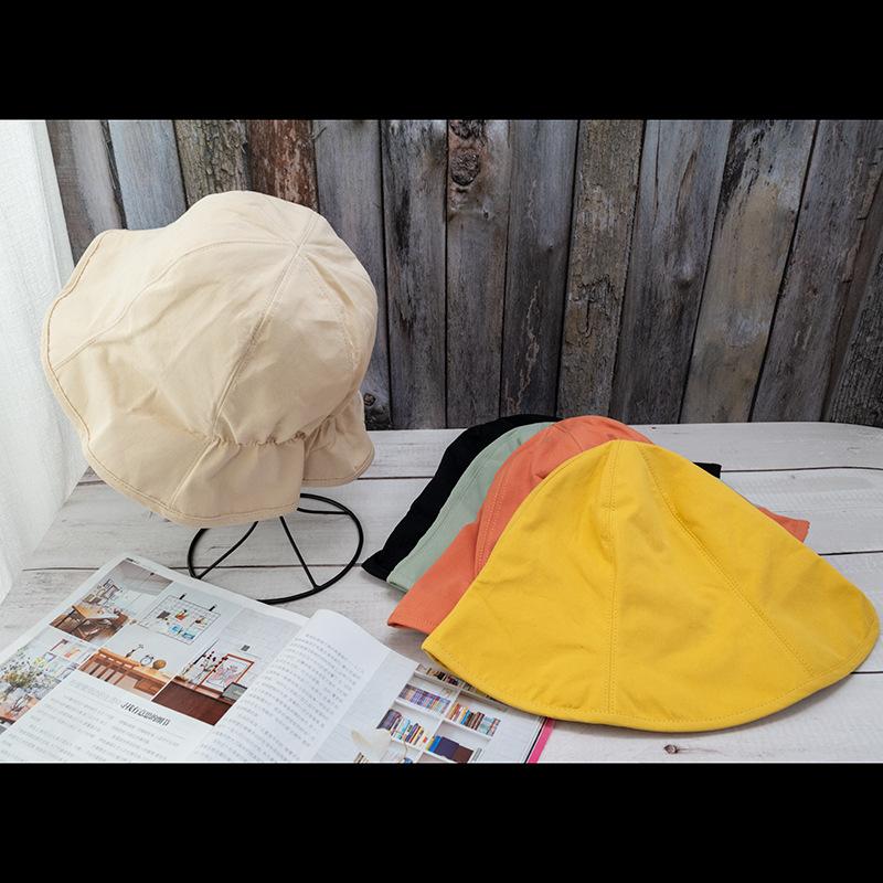 Small Cloth Label Fisherman Hat Double-sided Sun Protection Sun Hat Summer Sun Protection Hat for Women