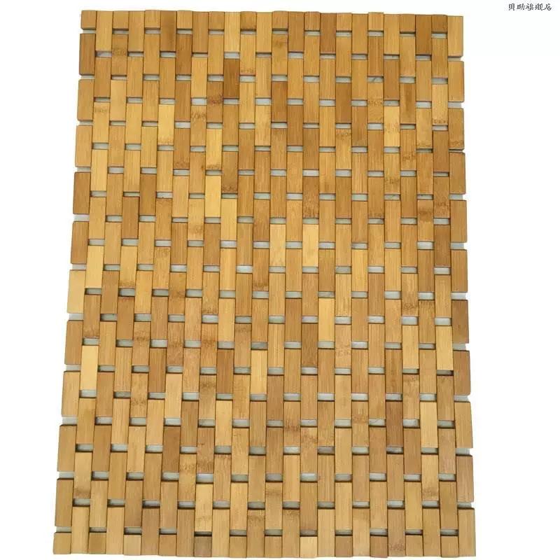 New Bamboo Mat Bamboo Bathroom Mats Bamboo Mat Bamboo Anti-Slip Mat Bathroom Floor Mat Thickened Bamboo Mat