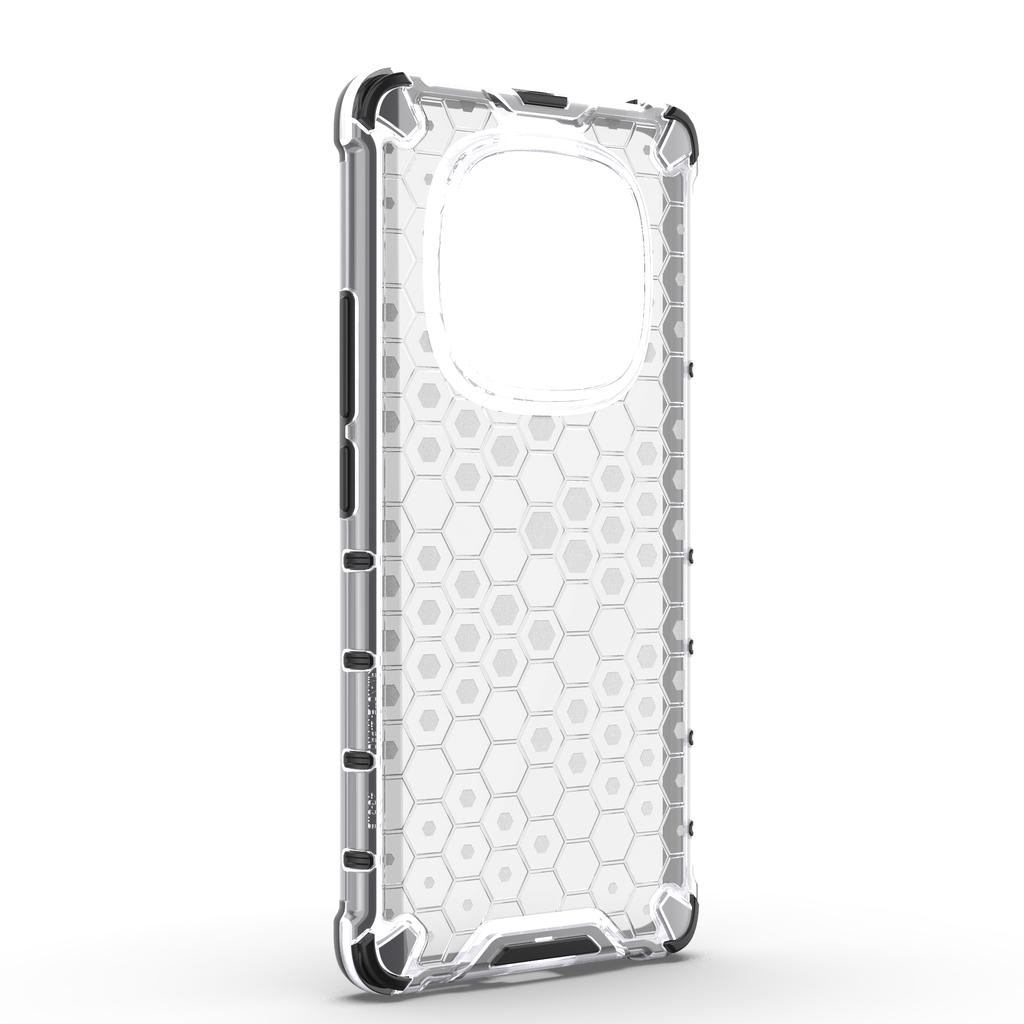 Vojenský pancéřový kryt Honeycomb Hybrid pro Redmi K80 K70 Note 14 A3 13C Turbo 4 Xiaomi Poco X7 Pro Ultra Průsvitný tvrdý kryt