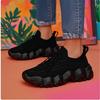Avant Garde Women'S Knitted Shoes Mesh Can Stretch Lightweight Thick Soled Shoes Cushioning Versatile For Daily Use Light Shoes