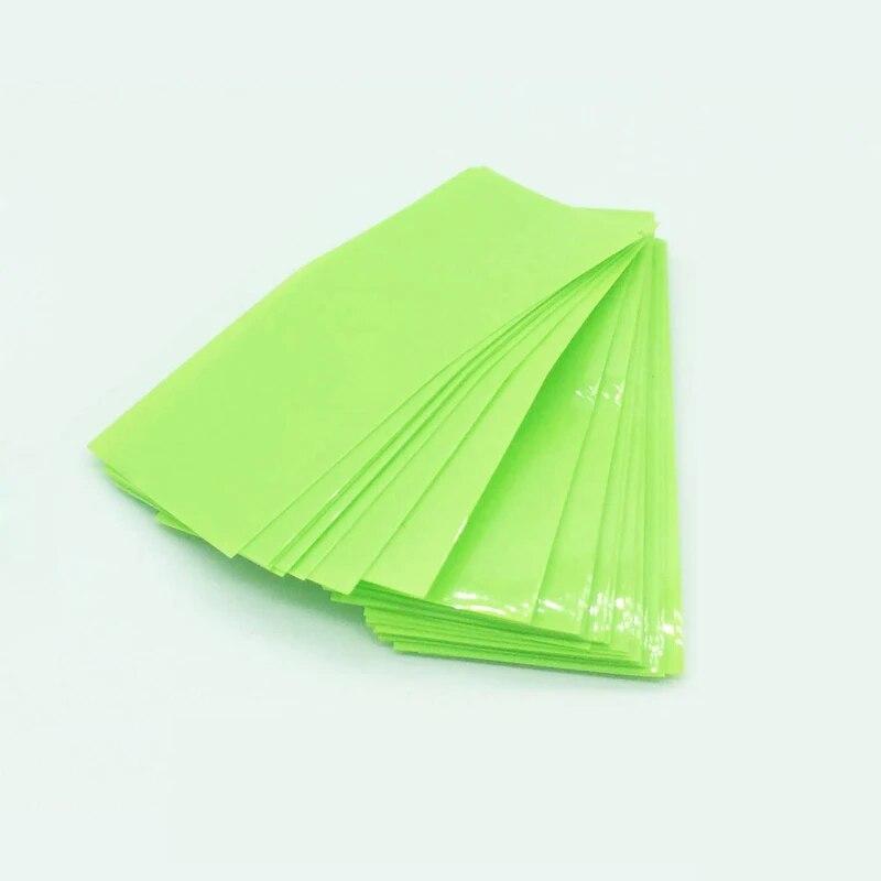 100Pcs Flat PVC Heat Shrink Tubing Tube For 18650 Battery Shrink Film Sleeve Shrink Film Self-Adhesive Insulator
