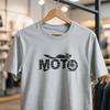 2025 Summer Men's Cotton T-shirt Motocycle Moto Wheel Print Loose Sweat-absorbing Sports Cycling Print Tee Top