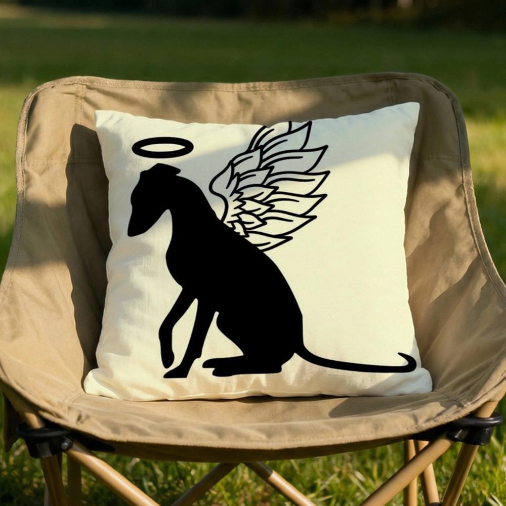 Derp Whippet Cute Cushion Cover Soft Reversible Durable Pillow Cover MultiScene Use for Home Car Daily Comfort