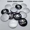 4pcs 56MM 60MM 65MM Lada Emblem Logo Car Stickers Accessories for Car Wheel Center Caps Badge Rim Wheels Hubcaps Cover Replace