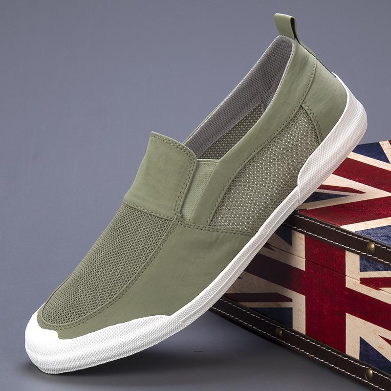 Men's Summer Slip-on Mesh Shoes: Breathable, Casual, Versatile Low-top Board Shoes