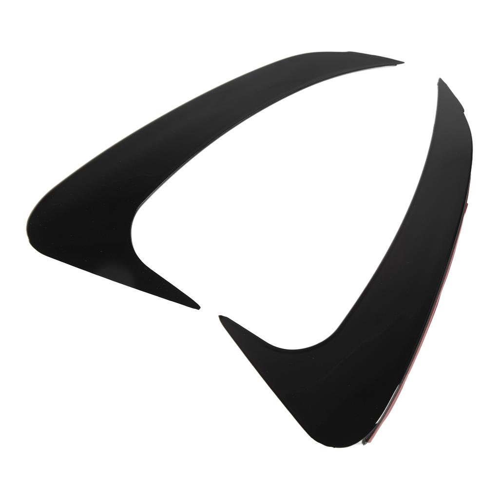 1Pair Rear Bumper Spoiler Gloss Black Stylish Rugged Rear Bumper Air Vent Cover Replacement for Benz EQE‑Class V295 AMG