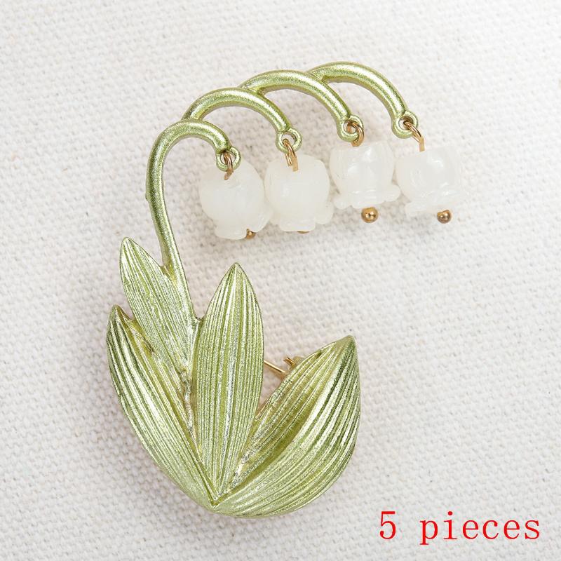 1/5Pcs Wedding Holiday Party Couple Gift Luxury Beautiful Fringe  Flower Design Brooch For Men And Women Jewelry Accessory