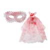 Stylish Side Flower Lace Face Mask Breathable Hairpiece Role Play Accessory Perfect For Cosplay Event And Costume Balls