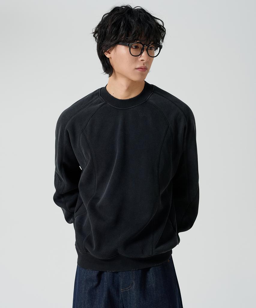 Ousa Pigment Raglan Brushed Sweatshirt 2 Colors