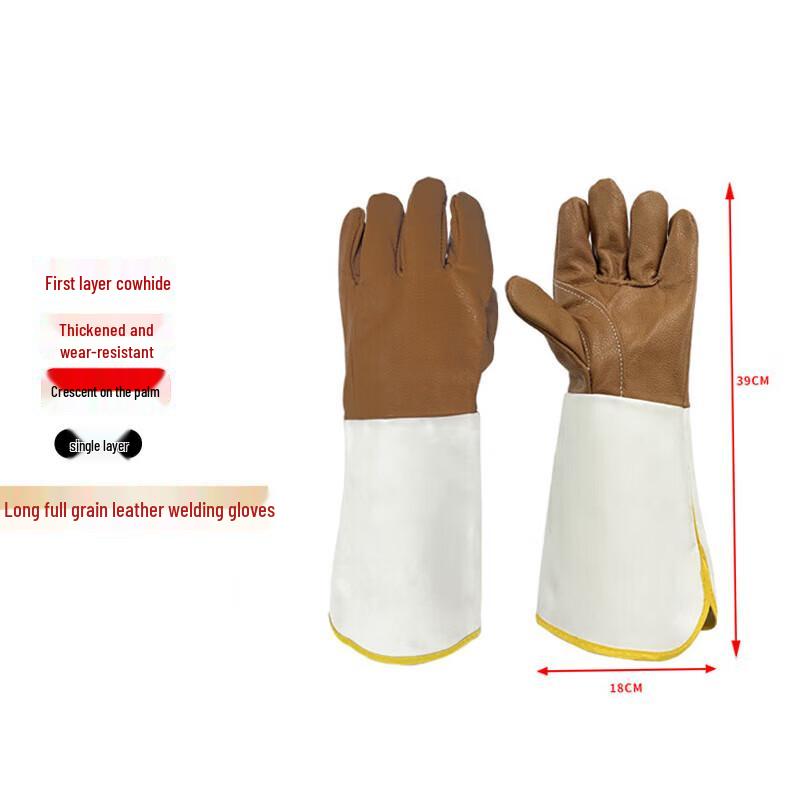 Fuan Telaolong Long Sleeve Cowhide Welding Gloves