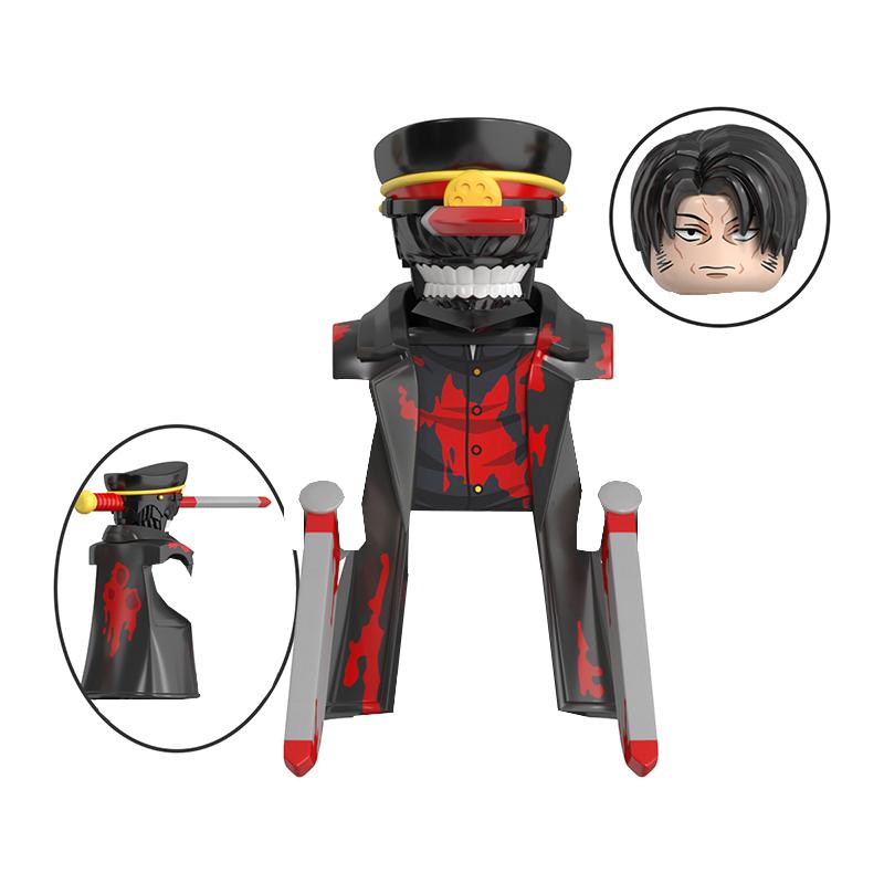 Japan Anime Figures Chainsaw Man Denji Pochita Katana Assembled Building Blocks Minifigure Children's Kids Educational Gift