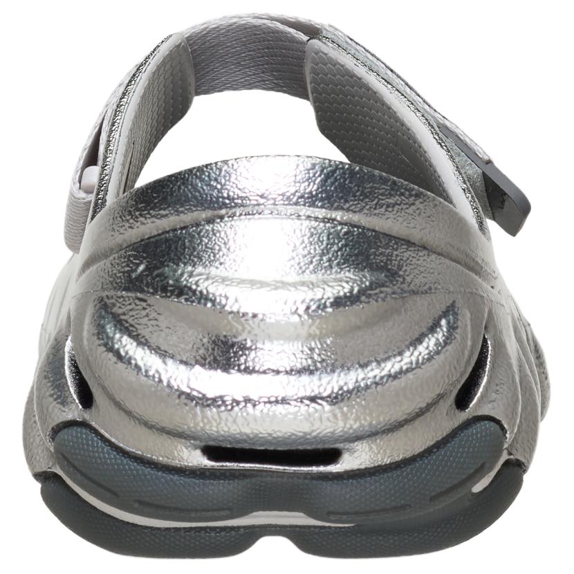 Crocs Echo Mary Jane Comfortable Versatile Fashion Clogs Women Clogs Silver 214110-1FS
