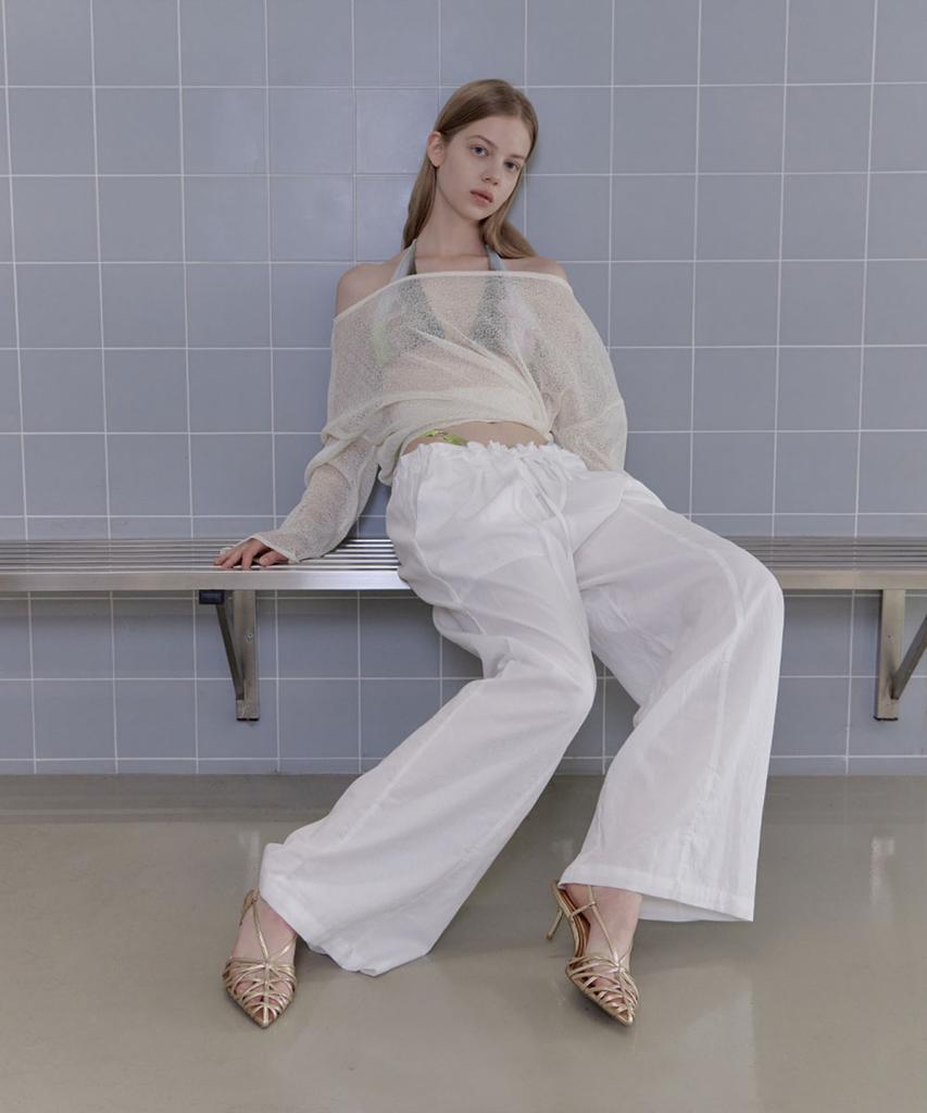 Deoenel String-Free Pants - [White]