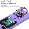 Finger Ring Case for Samsung Galaxy Z Flip 5 Flip5 Flip4 Flip3 Flip2 Flip 4 3 2 Zflip5 5G Mobile Phone Folding Cover Funda