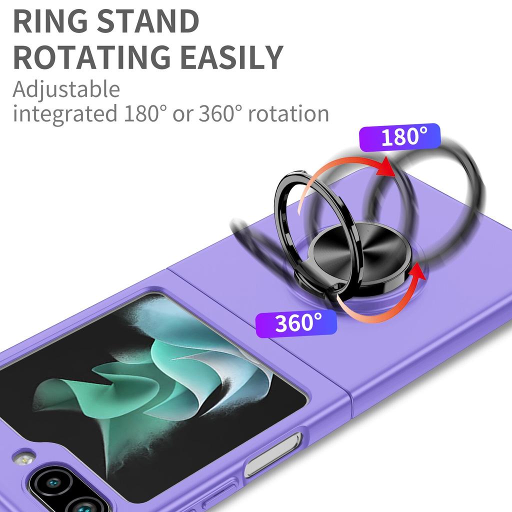 Finger Ring Case for Samsung Galaxy Z Flip 5 Flip5 Flip4 Flip3 Flip2 Flip 4 3 2 Zflip5 5G Mobile Phone Folding Cover Funda