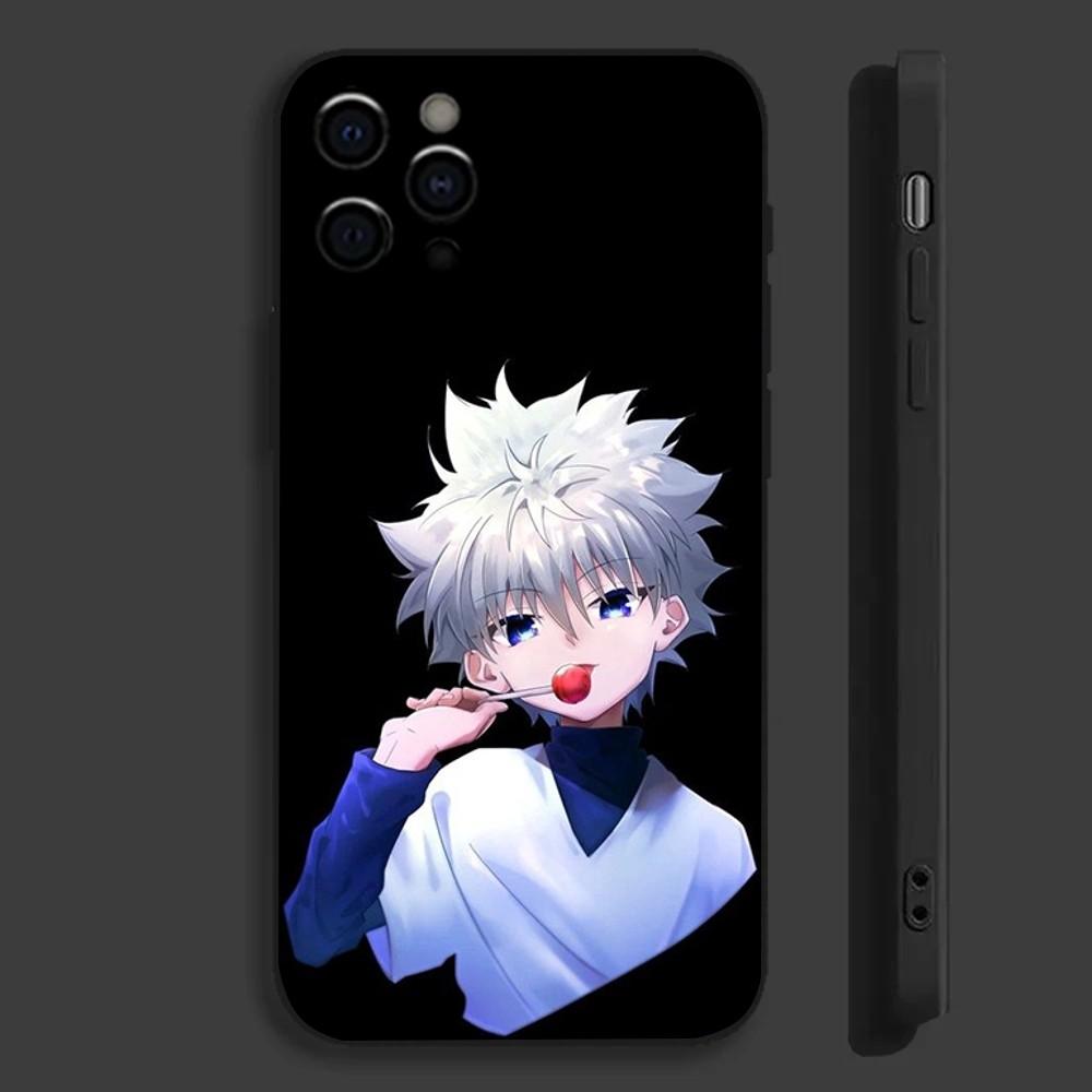 Anime H-Hunter K-Killua Phone Case For Apple iPhone 15,14,13,12,11,Pro,X,XS,Max,XR,Plus,Mini Soft Black Cover