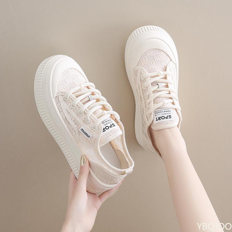 Fashion Women's New white Shoes Summer versatile mesh shoes Thick soled casual comfortable shoe Fashion comfortable Sneakers Zapatos