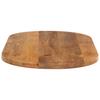 Vidaxl Blat Stołu, 100X40X3,8 Cm, Owalny, Lite Drewno Mango