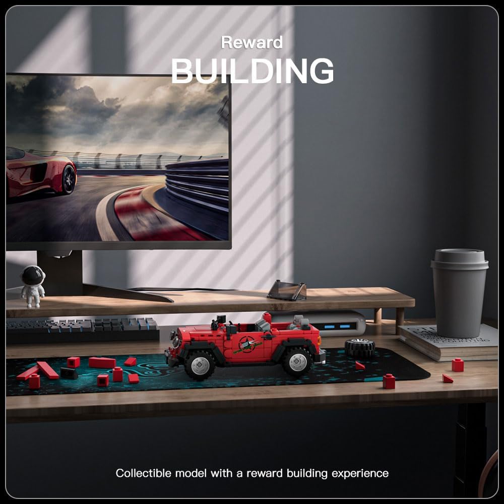 MOULD KING Véhicule tout-terrain Pickup 27056/27057/27058/27059, ensemble de construction, modèle de voiture à collectionner, bloc de voiture, cadeau pour enfants de 8 ans et plus