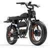 Electric Bike LANKELEISI X-Black Knight 1000Wx2 Dual Motor Electric Bicycle Adult Top Speed 48Km/h 48V 45AH Max Range 280Km Load 200KG Black
