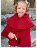 David Bella Children's Warm Fleece Cloak - Red Shawl